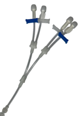 Extensor 4 Vias Luer Lock